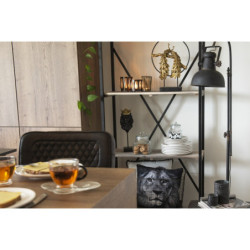 Černá stojací lampa Lumos s patinou - 59*27*189 cm