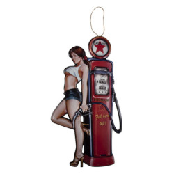 Nástěnná kovová cedule Gasoline - 43*80 cm