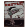 Nástěnná kovová cedule Rattle - 20*25 cm