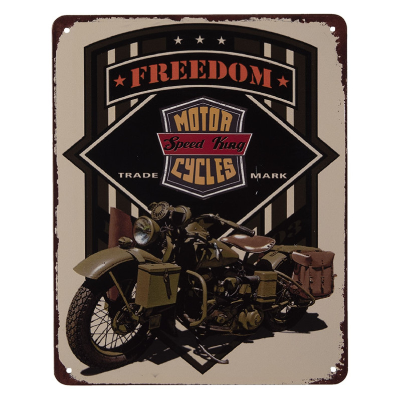 Nástěnná kovová cedule Freedom - 25*20 cm