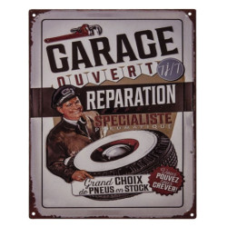 Nástěnná kovová cedule Garage Reparation - 25*20 cm