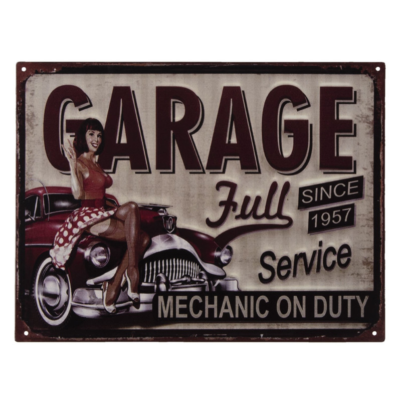 Nástěnná kovová cedule Garage Full - 33*25 cm