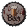 Nástěnná kulatá cedule Beer - Ø 33 cm