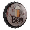 Nástěnná kulatá cedule Beer - Ø 33 cm