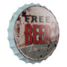 Nástěnná kovová cedule Beer Free Tomorrow - Ø 33 cm