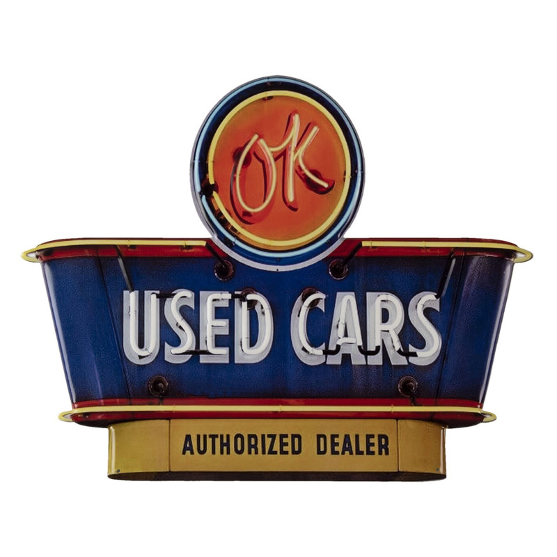 Nástěnná kovová cedule Used Cars - 40*50 cm