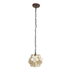 Závěsné žluto krémové světlo Tiffany Bloom - Ø 31*91 cm E14/max 1*40W