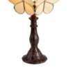 Žlutá stolní lampa Tiffany Bloom - 21*21*38 cm E14/max 1*25W