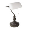 Kovová stolní lampa s bílým stínidlem Michel - Ø 27*40 cm E27/max 1*60W