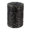 Černý skleněný svícen Black M - Ø 10*15 cm