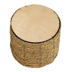 Pletený přírodní obal na květinu M - Ø 26*21 cm