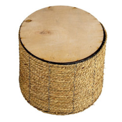 Pletený přírodní obal na květinu L - Ø 30*23 cm
