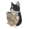 Dekorativní soška koťátka se srdcem Welcome - 12*9*15 cm