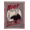 Nástěnná kovová cedule Bier - 33*25 cm
