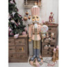 Dekorativní soška Louskáčka s cedulkou Merry Christmas - 9*7*22 cm