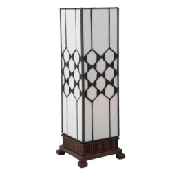 Stolní lampa Tiffany Roof - 12*12*36 cm E14 / max. 25 Watt