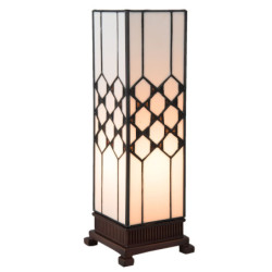 Stolní lampa Tiffany Roof - 12*12*36 cm E14 / max. 25 Watt
