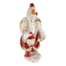 Dekorativní soška husy v santa oblečku - 11*7*17 cm