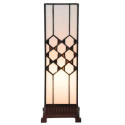 Stolní lampa Tiffany Roof - 12*12*36 cm E14 / max. 25 Watt