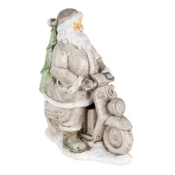 Dekorativní soška Santy na skútru - 12*6*14 cm