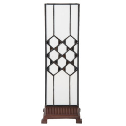 Stolní lampa Tiffany Roof - 12*12*36 cm E14 / max. 25 Watt