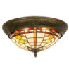 Stropní světlo Tiffany - Ø 38*19 cm 2x E14 / Max 40W