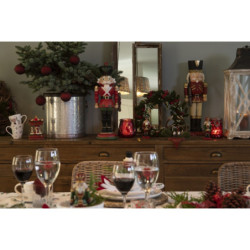 3 ks kovových dekorativních boxů Frohe Weihnachten - Ø 33*31 / Ø 30*29 / Ø 27*27 cm