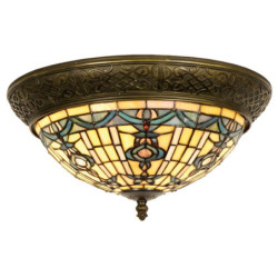 Stropní svítidlo Tiffany Alloment - Ø 38*19 cm 2x E14 / Max 40W