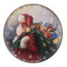 Dekorativní plastový talíř se Santa Clausem - Ø 33*1 cm
