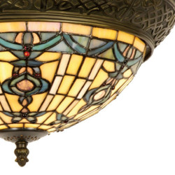 Stropní svítidlo Tiffany Alloment - Ø 38*19 cm 2x E14 / Max 40W
