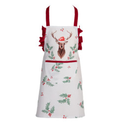 Dětská kuchyňská zástěra Holly Christmas - 48*56 cm