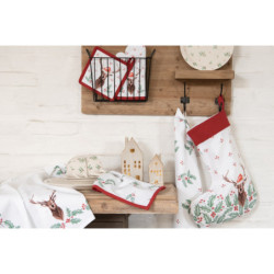 Bavlněná utěrka Holly Christmas - 50*70 cm