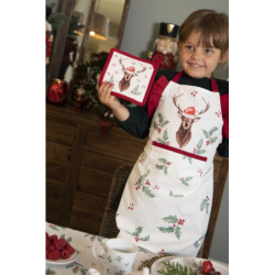 Dětská chňapka - podložka Holly Christmas - 16*16 cm