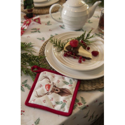 Dětská chňapka - podložka Holly Christmas - 16*16 cm