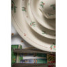 Porcelánový dezertní talíř s cesmínou Holly Christmas - Ø 20 cm