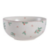Porcelánová miska s cesmínou Holly Christmas - Ø 14*7 cm / 500 ml