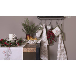 Bavlněná kuchyňská utěrka Vintage Green Pine- 50*70 cm