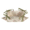 Textilní košík na pečivo Vintage Green Pine - 35*35*8 cm