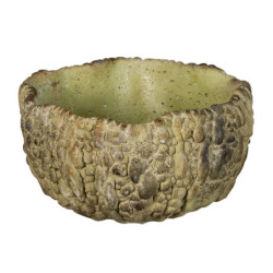 Cementový květináč se vzorem S - Ø17*16*9 cm