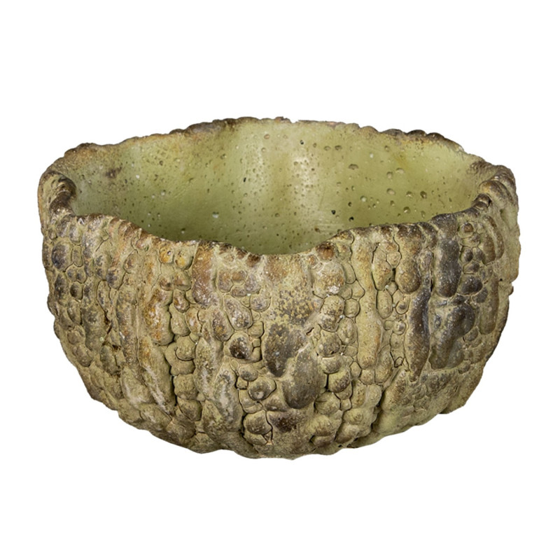 Cementový květináč se vzorem S - Ø17*16*9 cm