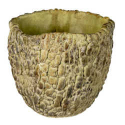Cementový květináč se vzorem M - Ø 17*15 cm