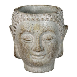 Květináč ve tvaru hlavy Buddhy S - Ø12*11*13 cm