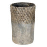 Šedý antik cementový vysoký květináč S - Ø 12*19 cm