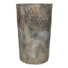 Šedý antik cementový vysoký květináč - Ø 24*39 cm
