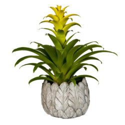 Cementový obal na květináč s peříčky Lify - Ø19*16 cm