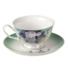Porcelánový šálek a podšálek Garden IX - 12*10*6 / Ø 15*2 cm / 200 ml