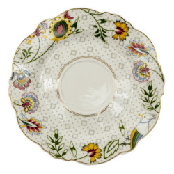 Porcelánový šálek s podšálkem Black Garden - 12*9*6 / Ø 15*2 cm / 200 ml