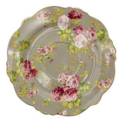 Porcelánový šálek s podšálkem Flowers - Ø 15*2 / 12*8*7 cm / 200 ml