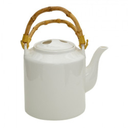 Bílá porcelánová konvice na čaj Nia - Ø 13*23 cm / 1500 ml