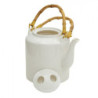 Bílá porcelánová konvice na čaj Nia - Ø 13*23 cm / 1500 ml